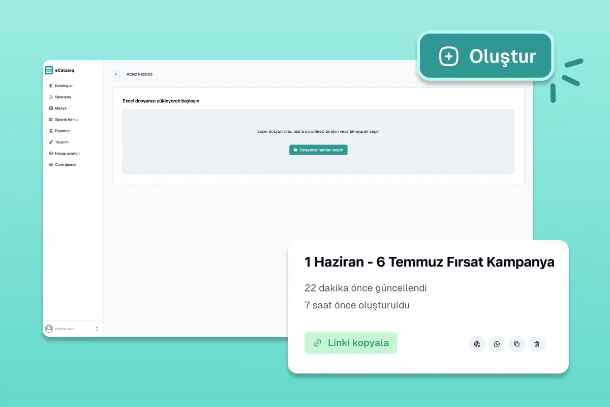 Excel ile Katalog Oluştur - Oluştur